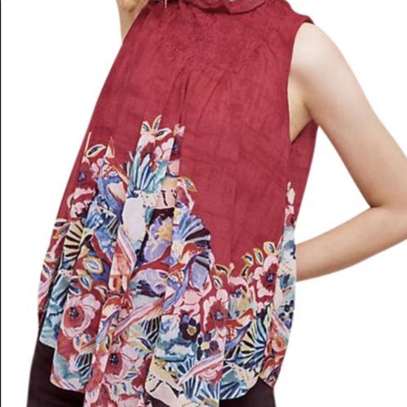 Anthropologie Tops - Deletta Smocked Yoke Tunic for Anthropologie